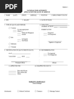 Employee Leave Card Template | PDF