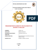 Predimensionamiento Estructural (Jorge Medina)