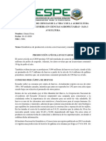 Producción avícola en Ecuador y consumo per cápita