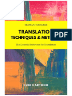 Translation Techniques Methods - Rudi Hartono