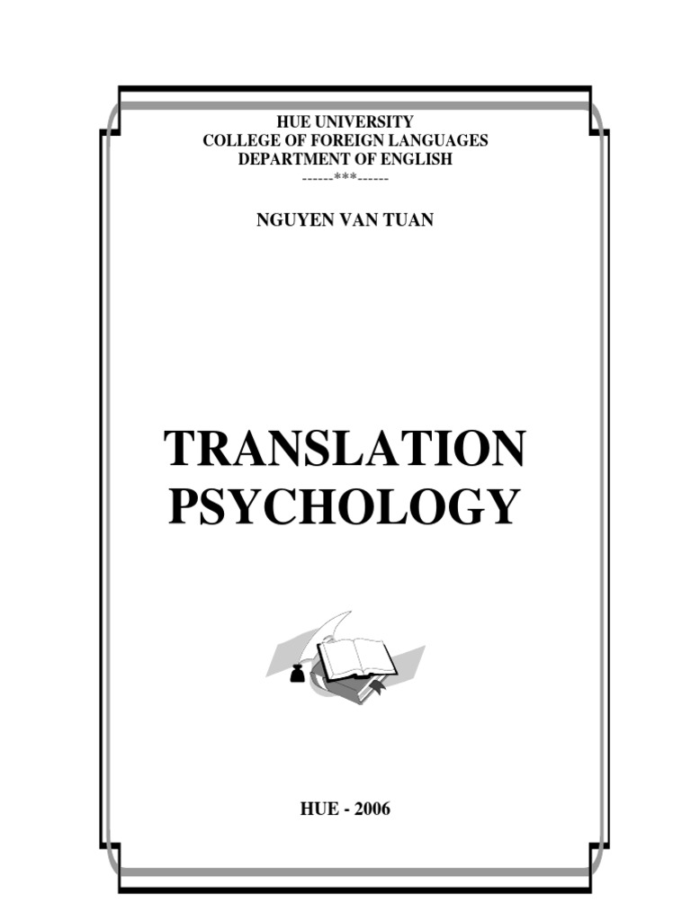Translation Psychology PDF Translations Dictionary
