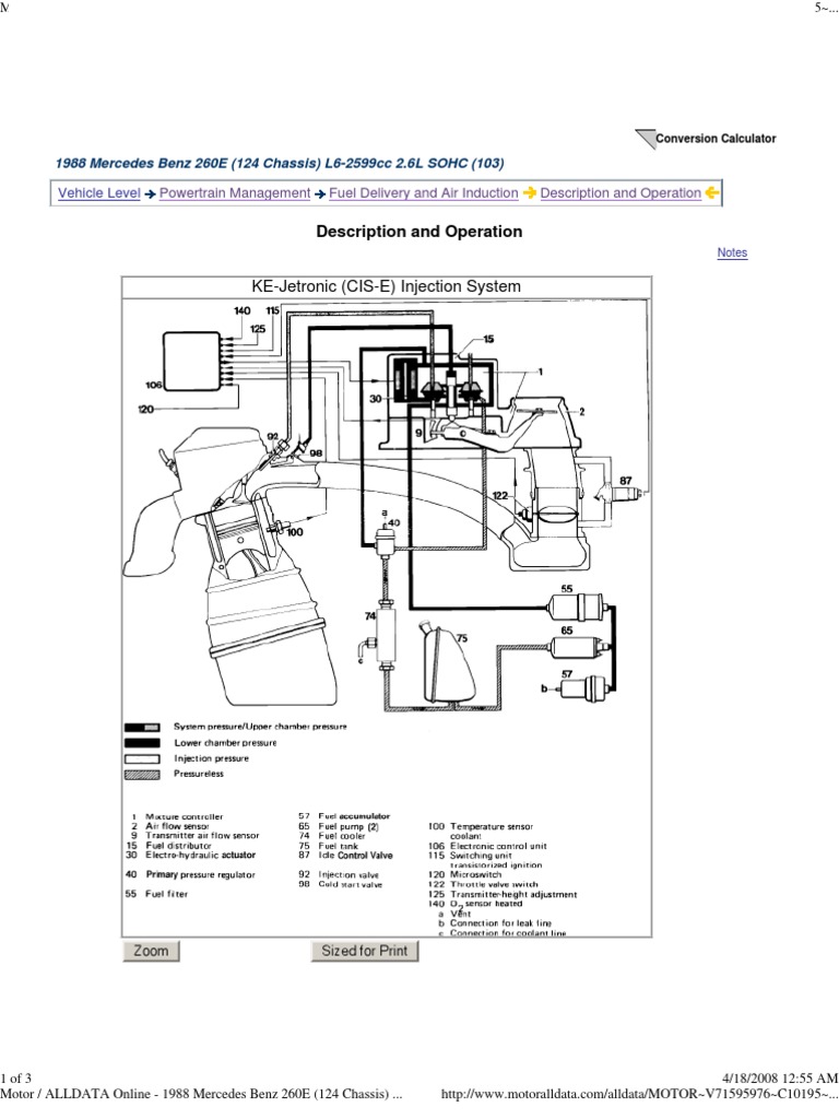 Bosch KEJetronic system description Fuel Injection Engines