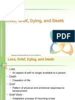 Loss, Grief, Dying, and Death