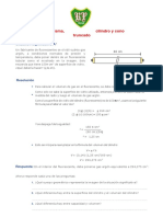 Volumen de Un Prisma, Cilindro y Cono Truncado: Recurso 1