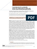 Institutional Dimension For Sustainable Development: The Relationship of Organic and Conventional Cotton Farming With Government