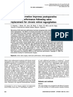 Chordalpreservation Improvespostoperative Ventricularperformance Following Valve Replacementfor Chronicmitralregurgitation