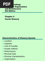 William Stallings Computer Organization and Architecture 8th Edition Cache Memory