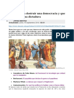 POPULISMO Manual para Destruir Una Democracia y Que Tu País Sea Una Dictadura