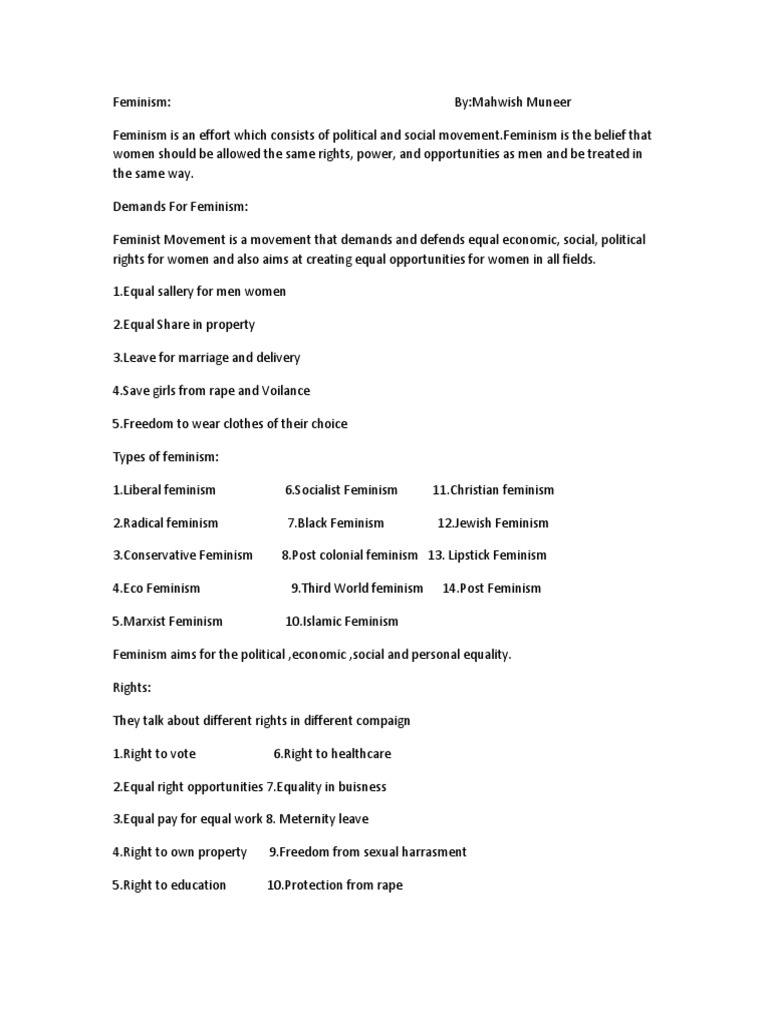 604cbc - Waves of Feminism - rtf-1 | PDF | Feminism | Gender Studies
