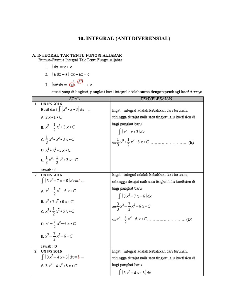 Integral | PDF