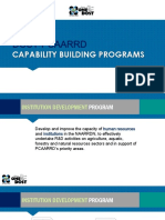 Dost-Pcaarrd: Capability Building Programs