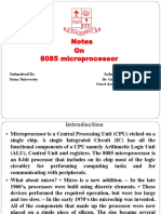 Notes On 8085 Microprocessor: Submitted To: Submitted by