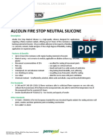 Alcolin Fire Stop Neutral Silicone: Technical Data Sheet