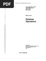 AR 190-8 Detainee Operations (Draft v2.0)