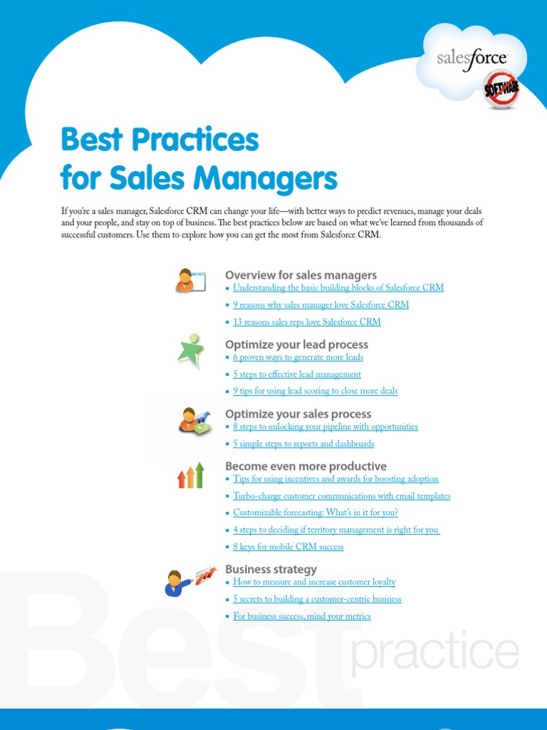 Best Practices For Sales Managers | PDF | Search Engine Marketing ...