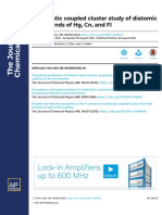 2014 - Relativistic Coupled Cluster Study of Diatomic Compounds of HG, CN, and FL