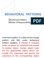 Behavioral Patterns: Command Pattern Chain of Responsibility