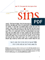 Daf Ditty Yoma 70: Two Goats For Two Types of Sin: Priesthood, and He Dressed in Them and Sanctified His Hands and Feet