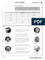 Women Who Changed The World: Worksheet Complete The Table. Use The Words in The Box