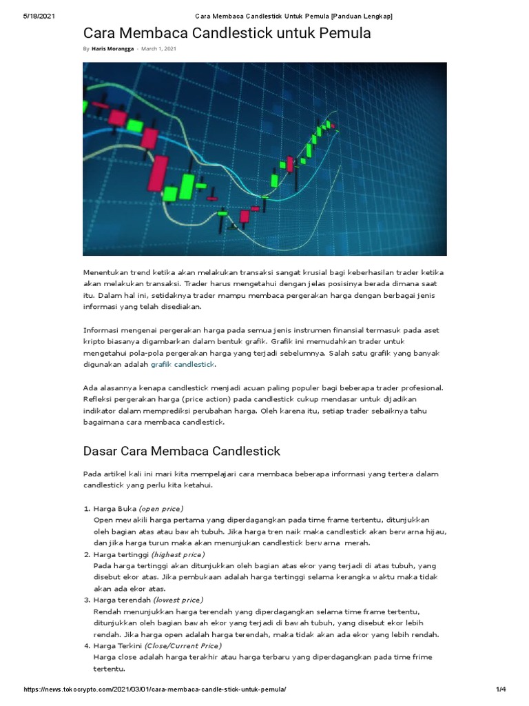 Cara Membaca Candlestick Untuk Pemula (Panduan Lengkap) | PDF