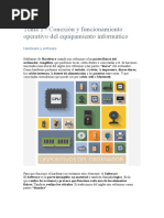 Tema 1 - Conexión y funcionamiento operativo del equipamiento informático UF0512