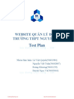 Test Plan: Website Quản Lý Đvtn Trường Thpt Nguyễn Du