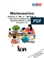 Mathematics: Quarter 1, Wk. 3 - Module 2