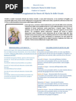 Programma festeggiamenti 2021 in onore a Maria Ss delle Grazie