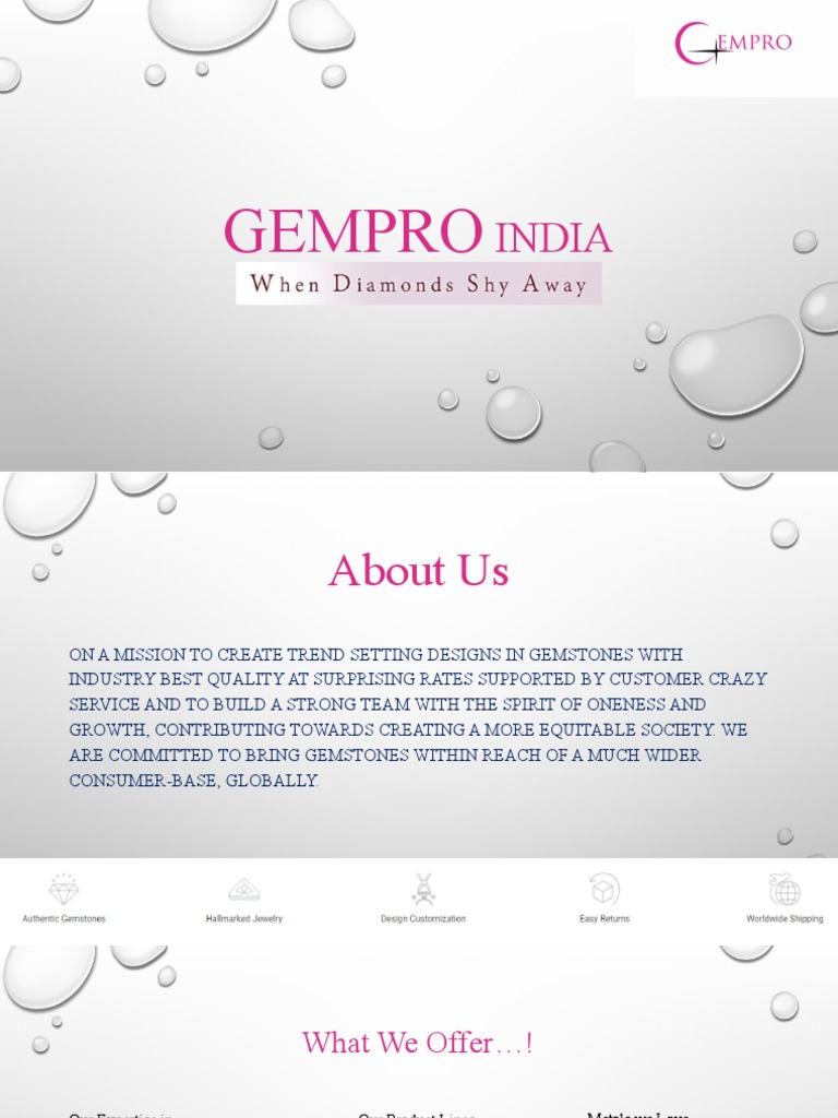 Gempro India | PDF