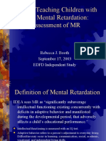 Keys To Teaching Children With Mild Mental Retardation: Assessment of MR