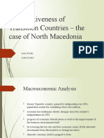 Competitiveness of Transition Countries - The Case of North Macedonia
