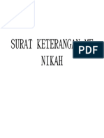 SURAT KETERANGAN MENIKAH