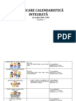 Planificare Calendaristica Integrata 1 20182019