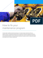How To Fix Your Maintenance Program