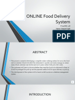 ONLINE Food Delivery System: FA19-BSE-128 Name: Sharjeel Sajid