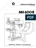 MAHO MH600E Bediener-Handbuch