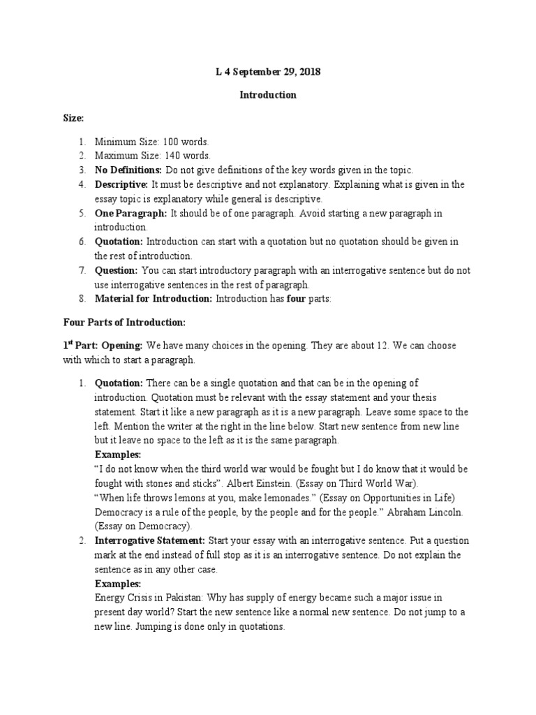 Guidelines for Writing Effective Introductions | PDF | Essays | Pakistan