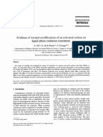 Evidence of Textural Modifications of an Activated Carbon