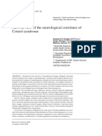 An Overview of The Neurological Correlates of Cotard Syndrome