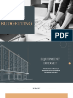 6.0 Project Budgetiing