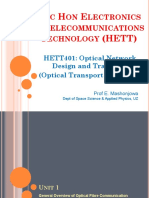 Unit 1 - General Overview of Optical Fibre Communication Systems