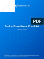 Cookie Compliance Checklist EN