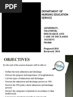 Admission and Discharge