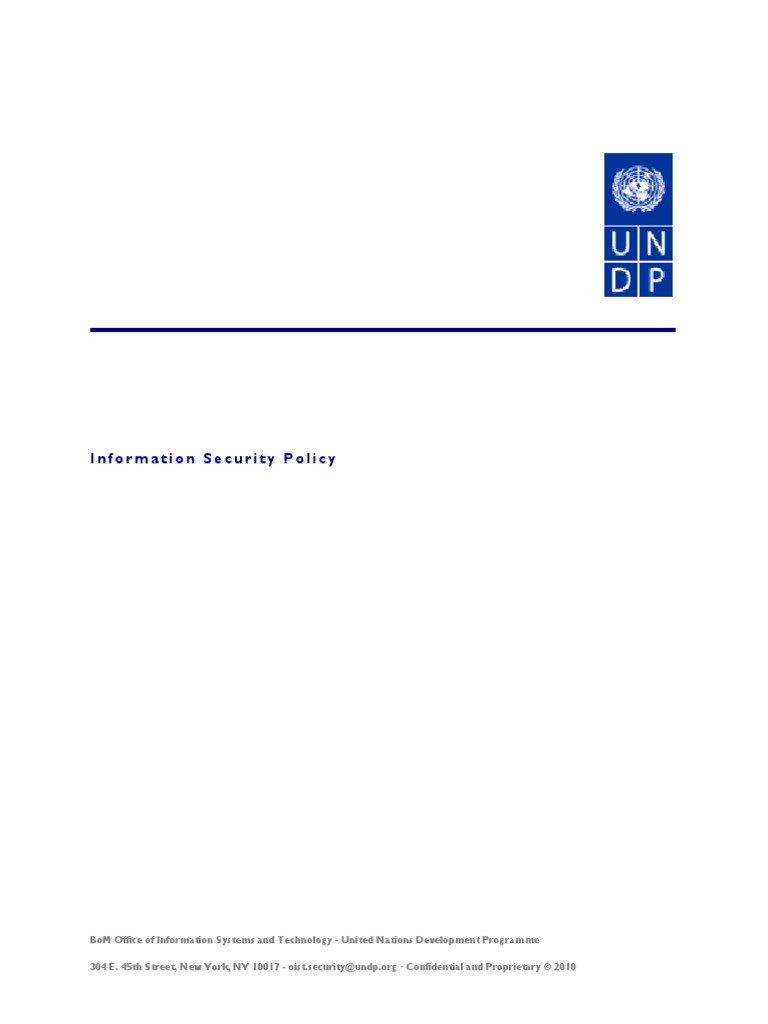 Information Security Policy | PDF | Information Security | Information ...