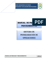 UAP - Manual de Procesos y Procedimientos Sistema de Operaciones