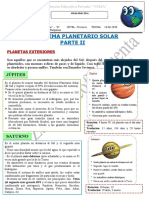 EL SISTEMA PLANETARIO SOLAR - PARTE II