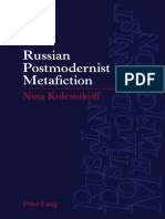 Kolesnikoff, Nina-Russian Postmodernist Metafiction-Peter Lang AG, Internationaler Verlag Der Wissenschaften (2011)