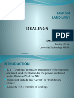 Law504 - Topic 9 (Dealings)