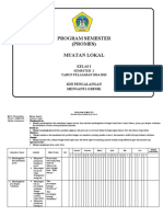 Program Semester Mulok