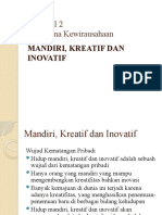 Materi 2 Mandiri, Kreatif Dan Inovatif